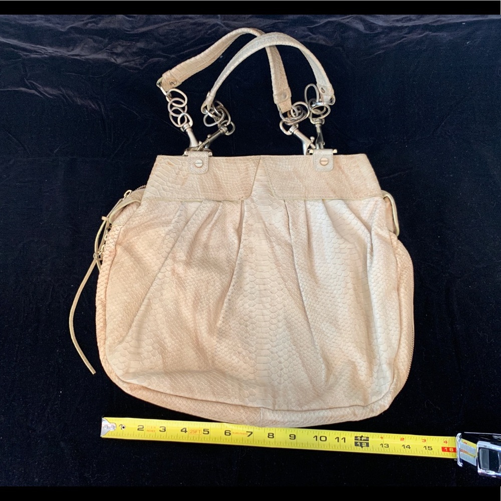 Alexis Hudson Snake Skin Leather Shoulder Bag